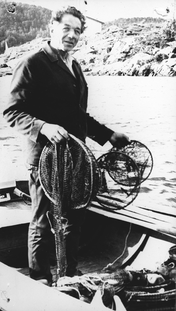 William Karlsen med fiskeutstyr