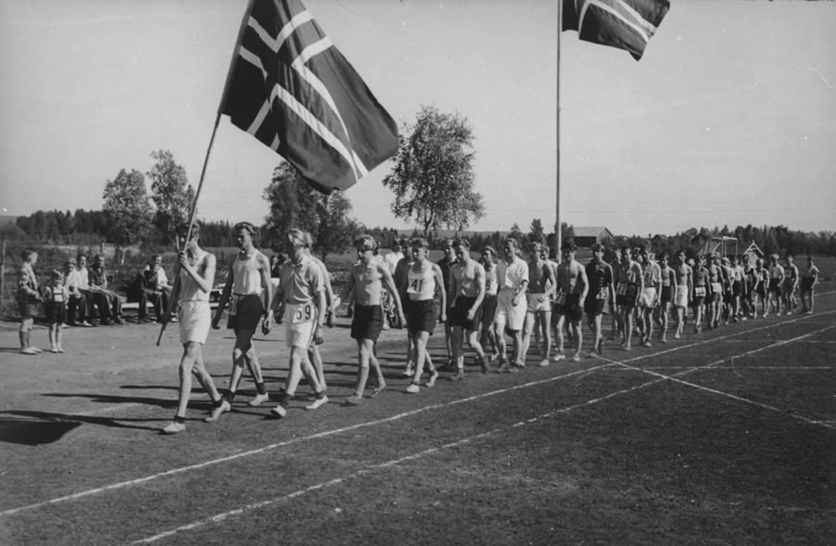 Friidrettsstevne for gutter, Ski 25.05.1946.