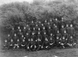 Romsdalinger på nøytralitetsvakt på Agdenes i 1914. .(Se Rom