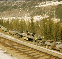 Oslo Lysverker. 120 tonn generatortransport Sangelien-Usta.