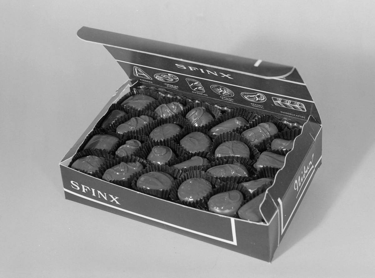 Sfinx konfekt fra Nidar Chokoladefabrik A/S