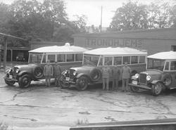 Busser fra Ringruten ved Trondhjems Bilpark