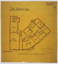 Vaaningshus & Apothek for Dr. Sødring [Arbeidstegning]