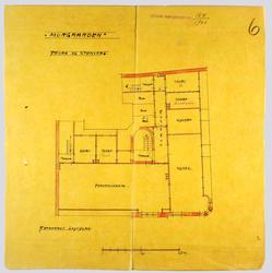 "Murgaarden" Frisak og Stenvaag, forandret loftplan [Planteg