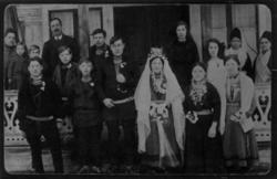 Sørsamisk bryllup 1919. Bruden er Maria Andersson Geddede.