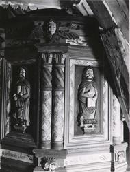 Prekestol, Øksendal kirke, Sunndal, Møre og Romsdal. Malt av