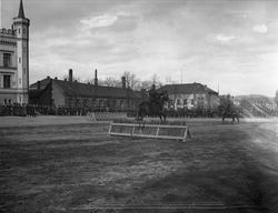 Festningsplassen Akershus festning, Oslo. Militær rideoppvis