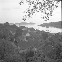 Son, Vestby, Akershus, 04.06.1960. Oversiktsbilde.