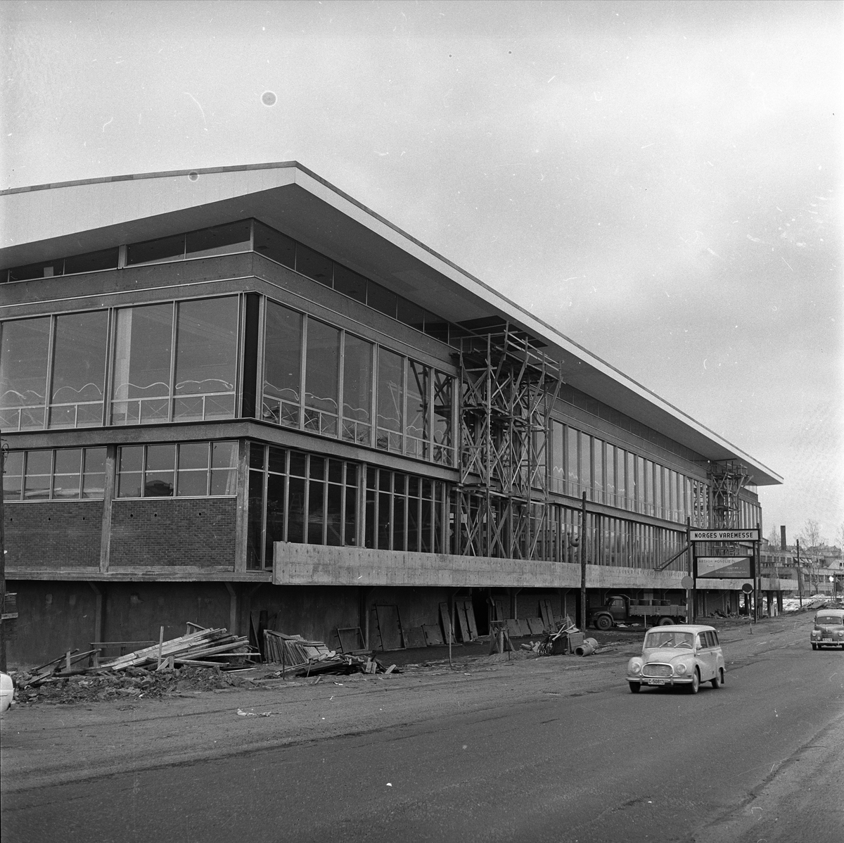 Sjølyst, Oslo, 02.03.1962. Norges Varemesse. Bygning.