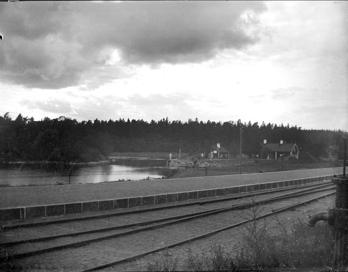 Järnväg, Stäket, Stockholms-Näs, Kungsängens socken, Uppland 1914