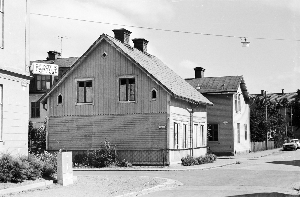 Hörnet Jumkilsgatan-Dalgatan, kvarteret Dagfrid, Uppsala 1974