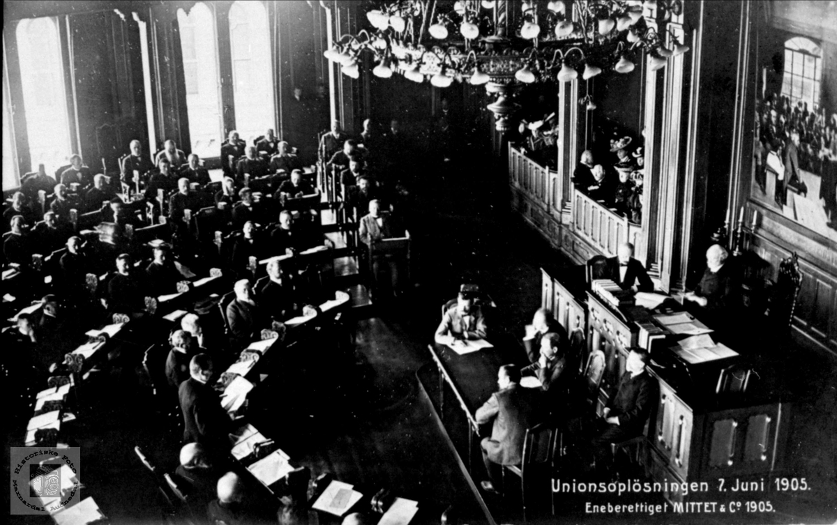Unionsoppløsningen 7.juni 1905.