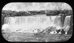 Dias, tegning. Niagara sett fra Canada