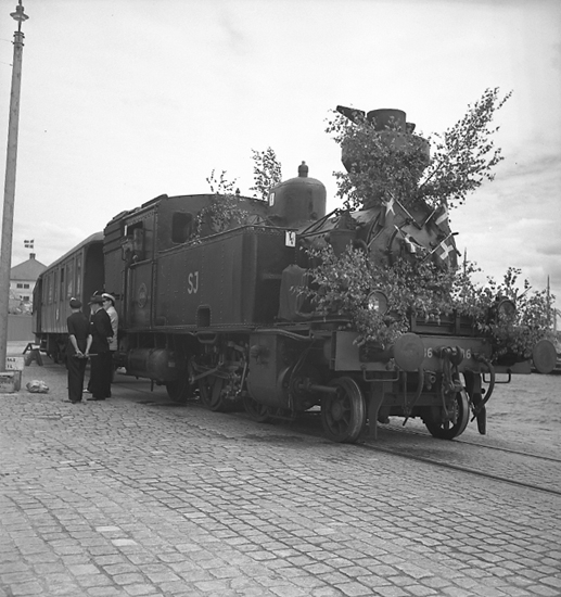 Invigning av Grötöbanan, Lysekil, i juni 1946.