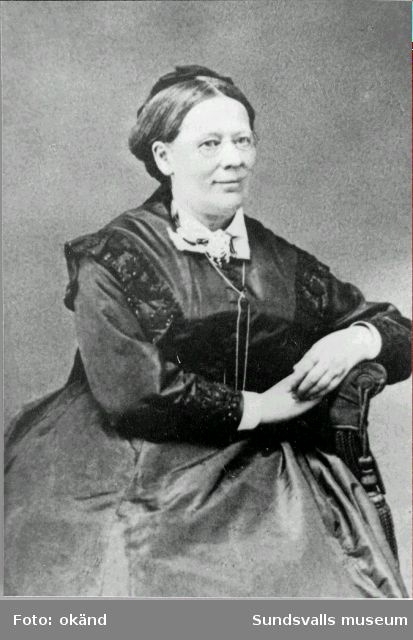 Emilie Gyllencreutz, föreståndarinna på Läroverket för flickor i Sundsvall 1877-1883.