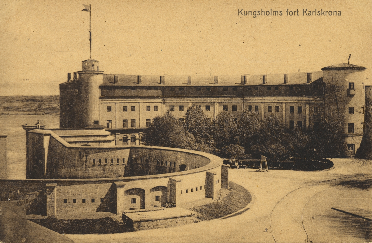 Vykort på Kungsholms fort.