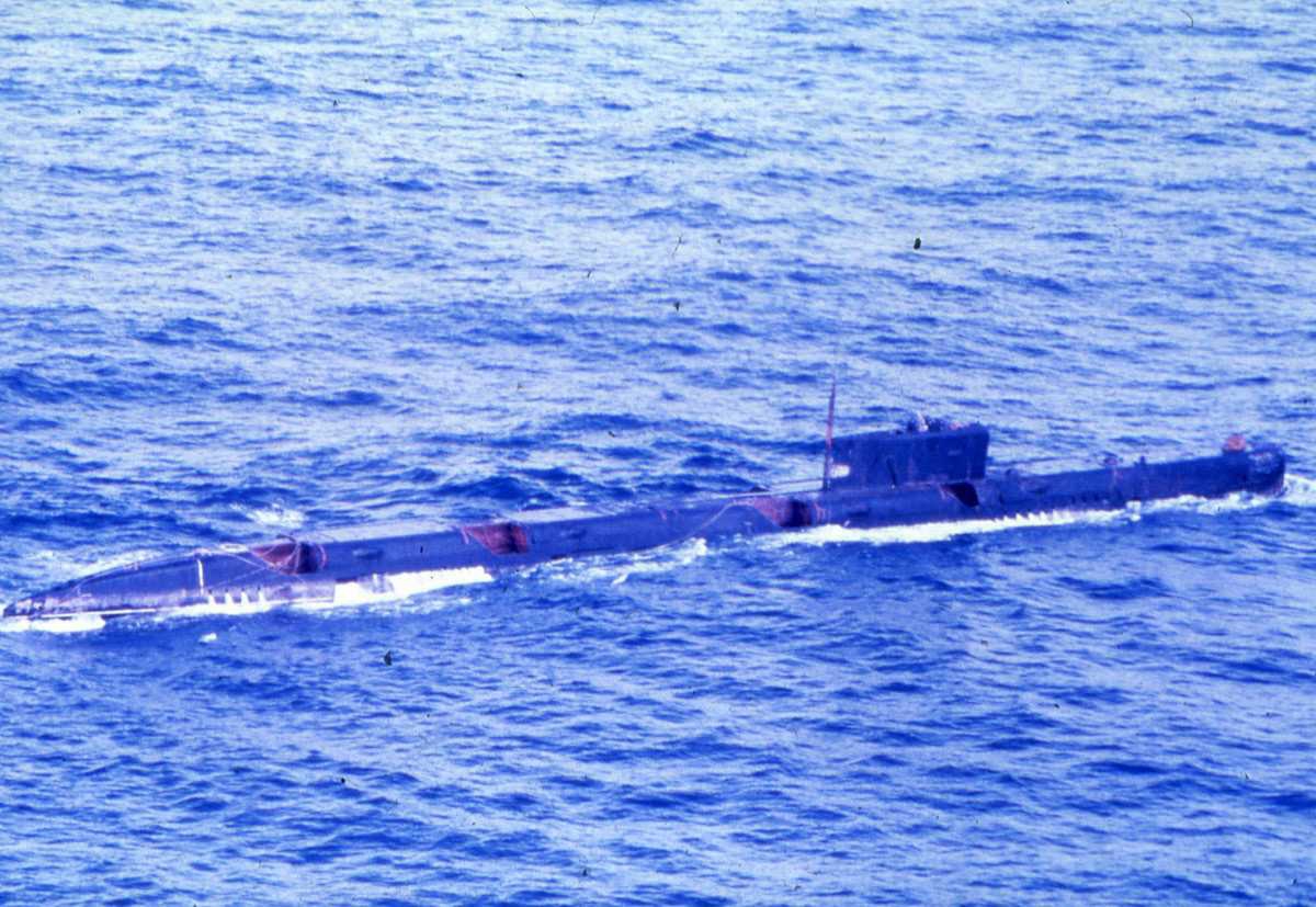 Russisk ubåt av Echo II - klassen.