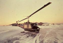 Norsk helikopter av typen Bell 412 UH-1 B med nr. 580.