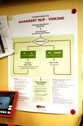 Sykestuen på Statfjord C,  Retningslinjer for bruk av HLR - 