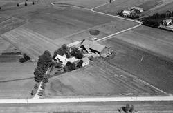 Gården Trømborg vestre i Eidsberg, flyfoto 4. august  1951.