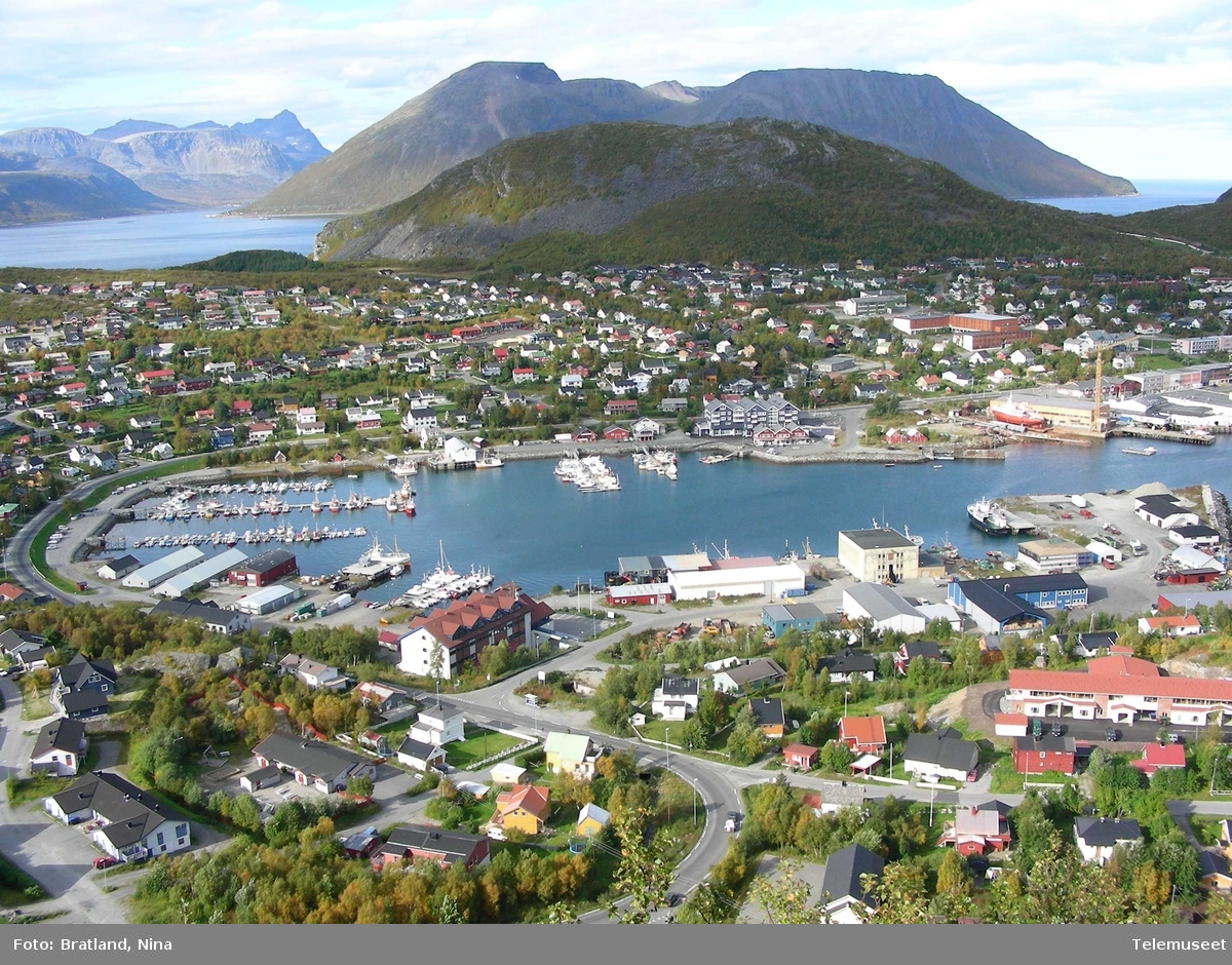 Radiolinjemast, fjernsynssforsterker, på Skjervøy i Nord-Troms