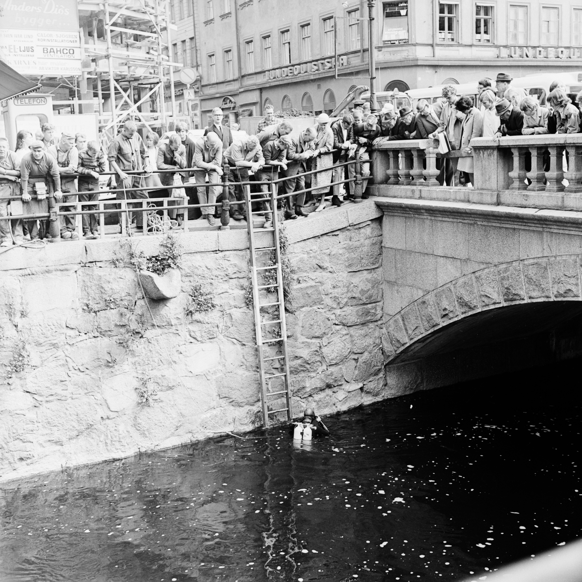 Mods på Nybron, Uppsala augusti 1965