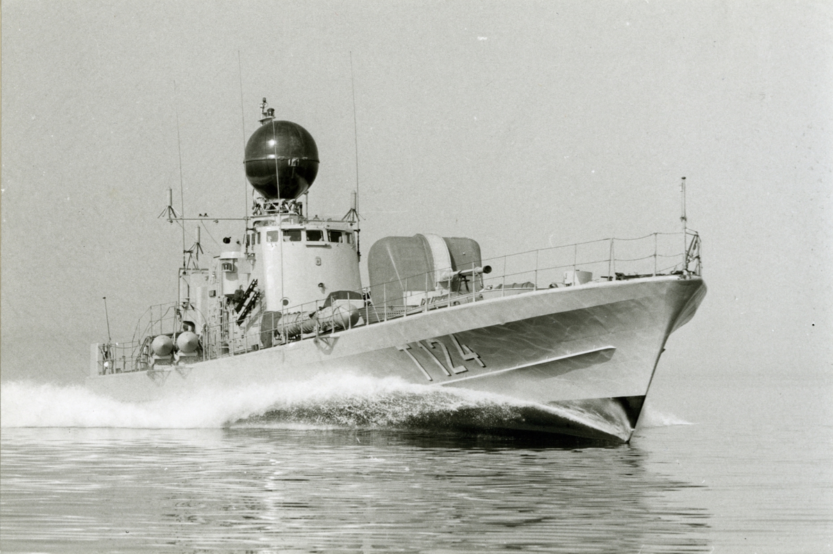 Castor (T 124) till sjöss. Systerfartyg till Spica.