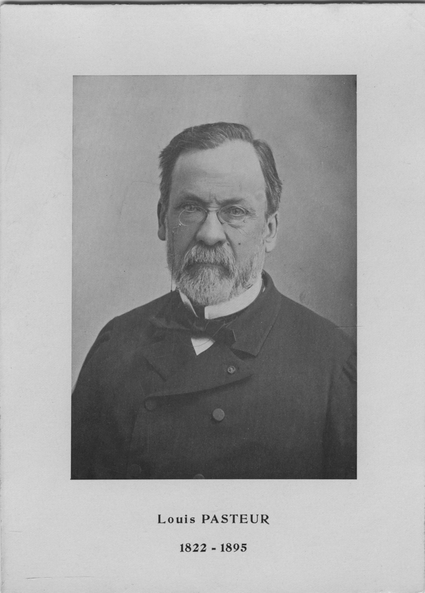 'Porträtt av Louis Pasteur (1822-1895). Iklädd rosett. ::  :: Ingår i serie med fotonr. 6975:1-31.'