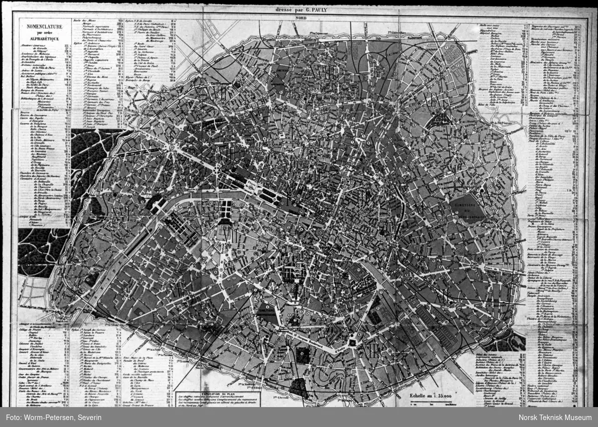 Frankrike: Kart over Paris