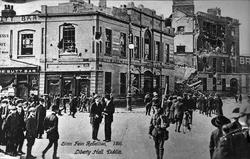 Sinn Feins opprør i 1916, bildet tatt ved Liberty Hall, Dubl