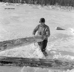 Tømmerkjører Reidar Solberg fra Vestre Gausdal, fotografert 