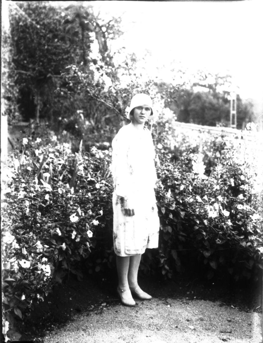 "Gamle-Lasses" dotter Greta Larsson. Gift med Göte Davidsson, de hade lanthandel i Grolanda.
