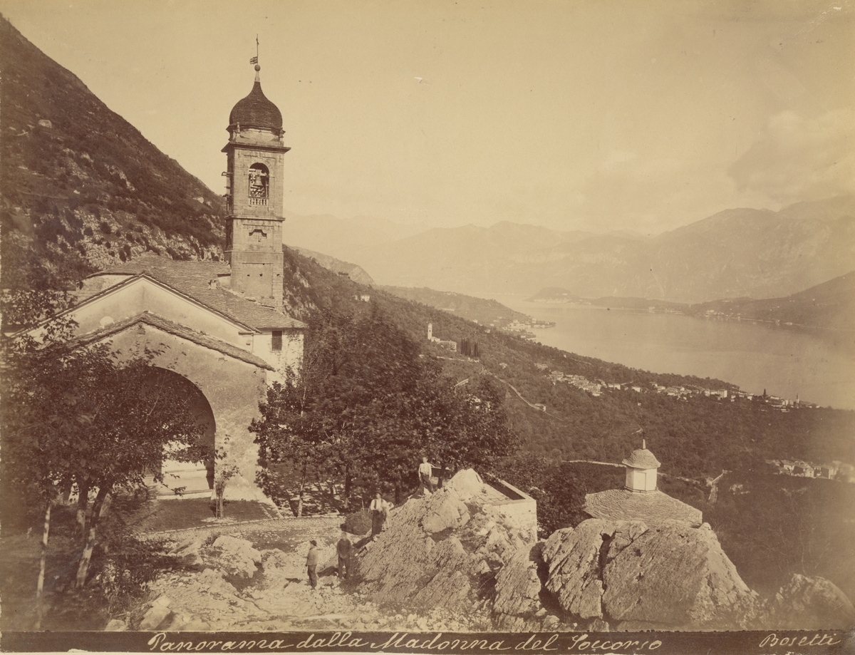 Madonna del Soccorso vid Comosjön, norra Italien, 1883.