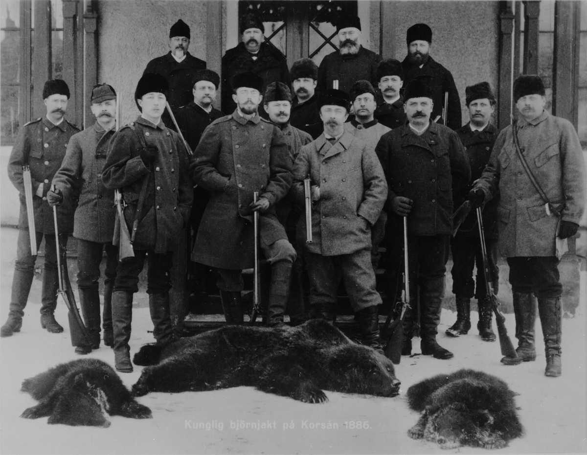 Kunglig björnjakt på Korsån 1886.