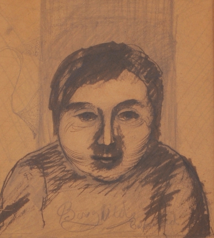 Portrett av ei ung jente, Borghild Espelid.