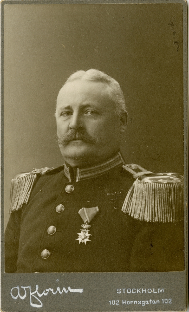 Porträtt av Johan Ludvig Kallerman, löjtnant vid Uplands regemente I 8.