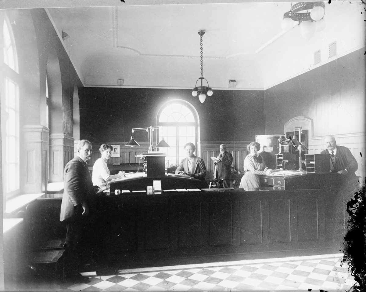 Reprofotografi - Uplands Enskilda Bank i Östhammar, Uppland 1914