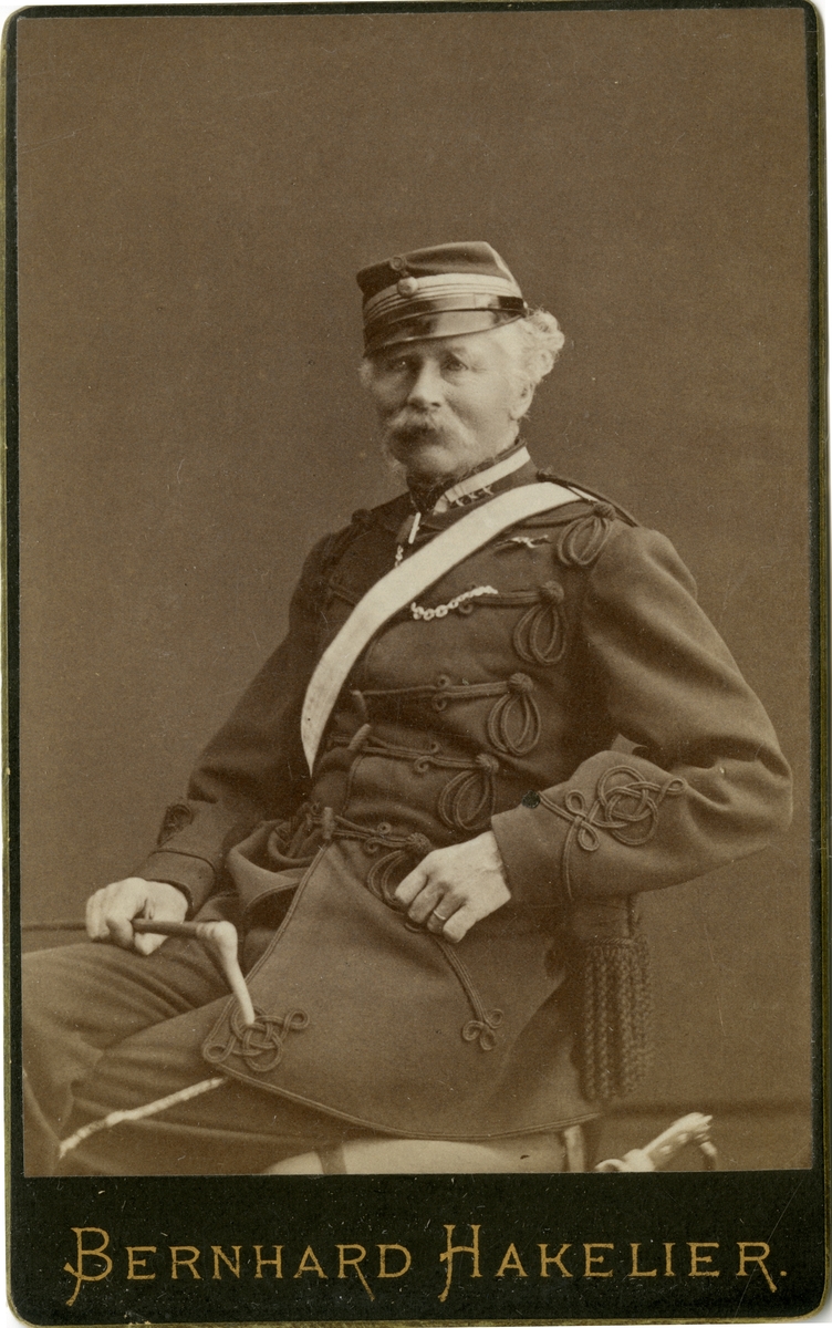Porträtt av Gustaf Reinhold Lagerhjelm, överste i armén.
Se även AMA.0006740.