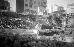 Tomta for det fremtidige rådhuset i Kristiansund, med brønne