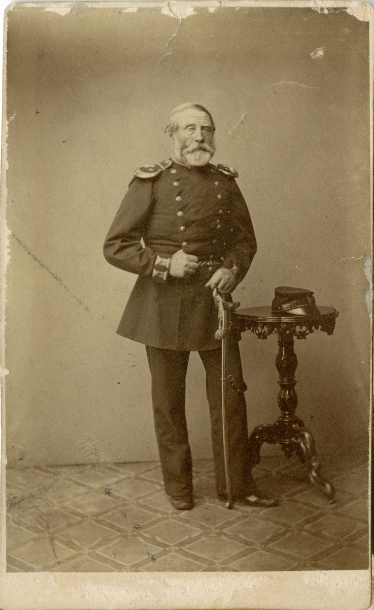 Porträtt av Johan Rudman, löjtnant vid Hälsinge regemente I 4.