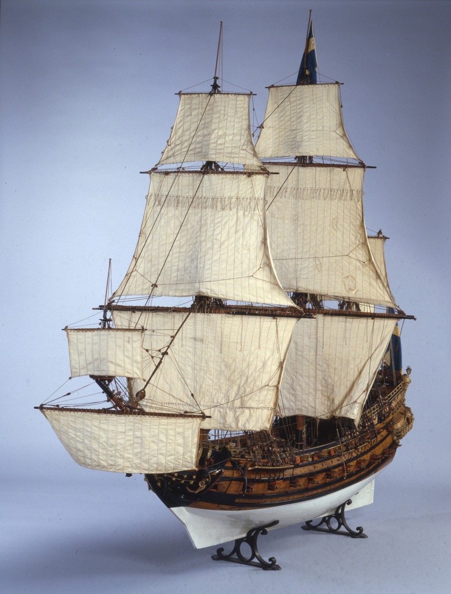Modellen Ö 4, som antagits föreställa skeppet Amarant.