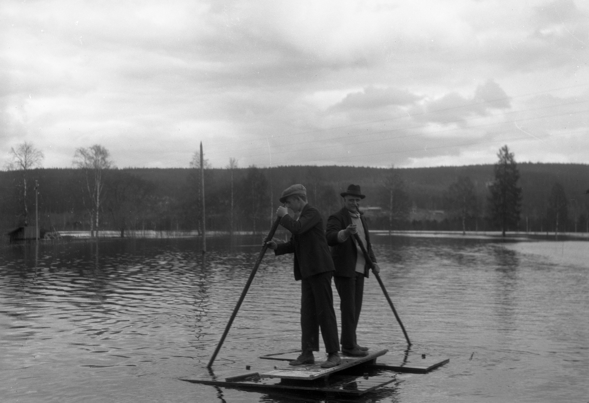 Översvämning i Edebäck 1931.