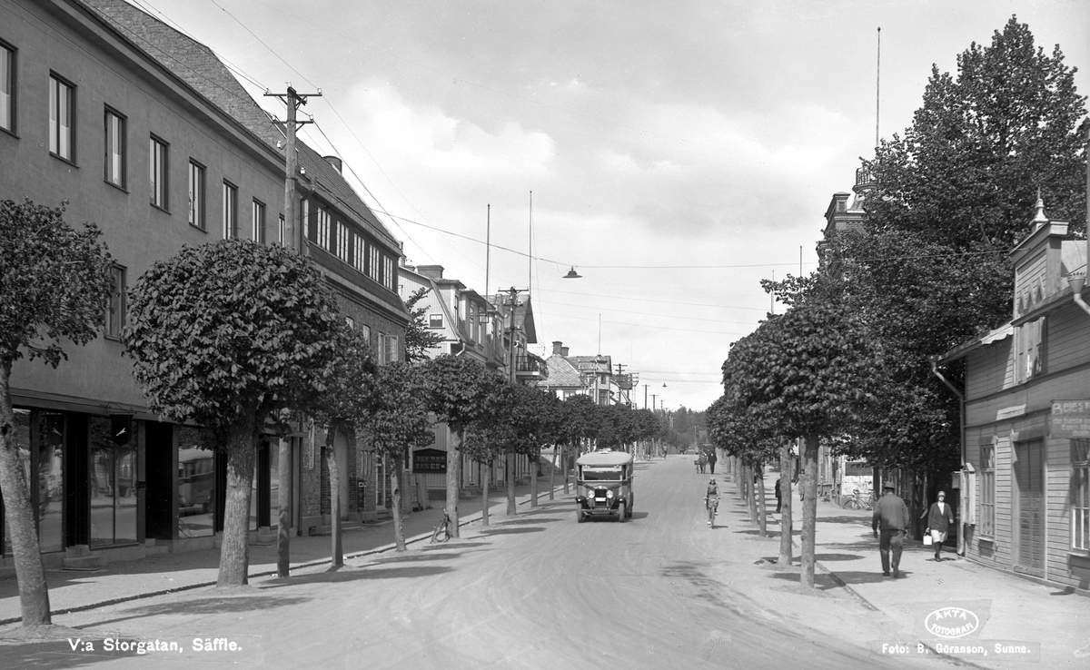 Säffle: Parti från Västra Storgatan.