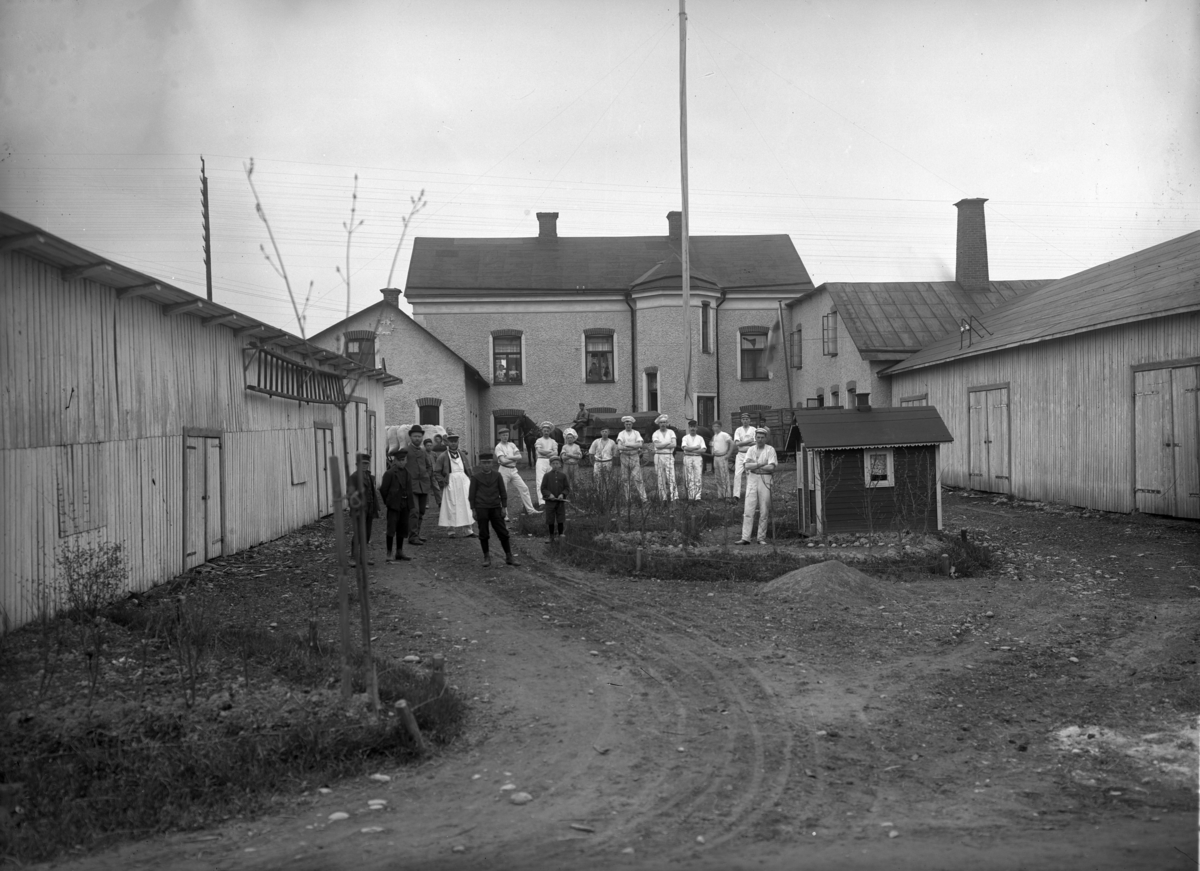 Melins spisbrödsfabrik i Kil på en bild från början av förra seklet.