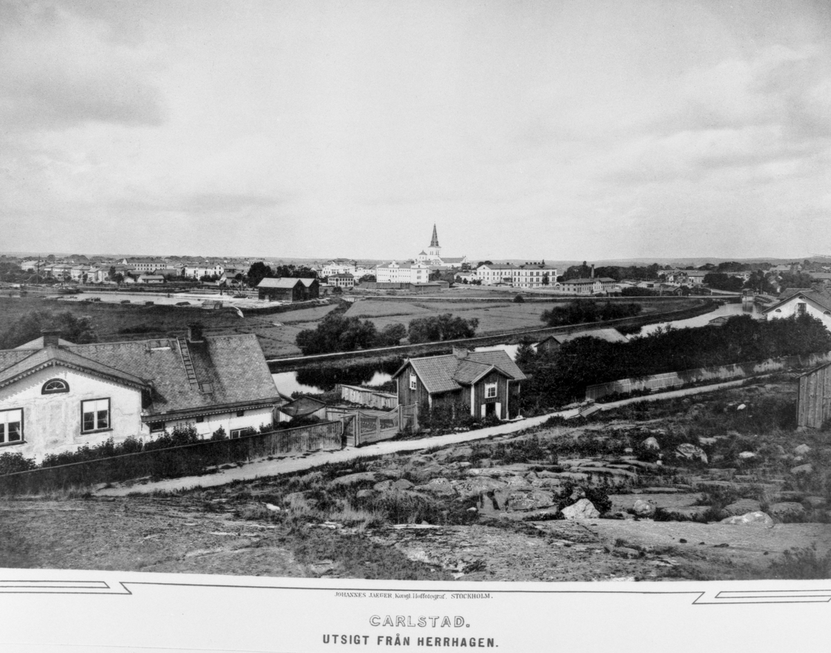 Bilderna kommer från ett planschverk över Karlstad utgivet av Johannes Jaeger 1884. Museets exemplar är en hyllningspresent till avgående landshövdingen Henrik Gyllenram som tillträdde 1873 och avgick den 1 maj 1885.