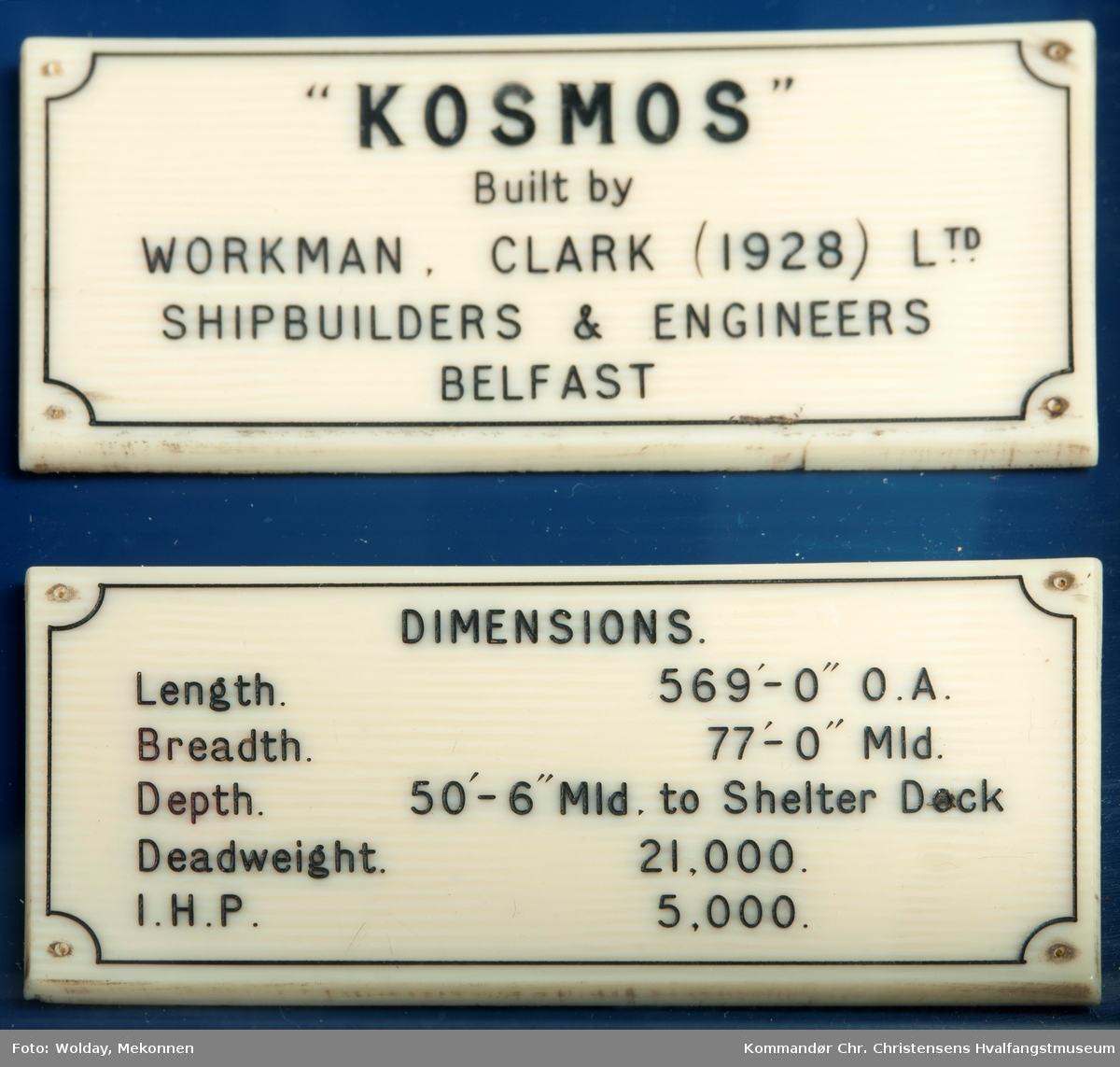 Modell av flytende kokeri "Kosmos".