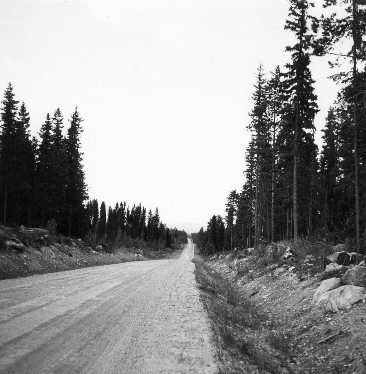 Vägen Ljusdal - Ramsjö.