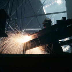 Sveising på mekanisk verksted