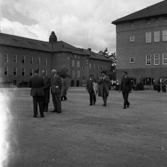Kronobergs regemente I 11. Regementets dag omkring 1960.