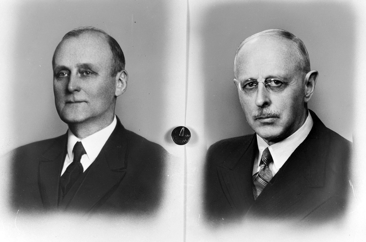 T.v. Gårdbruker M.A. Berg, portrett. Ordfører i representantskapet i Oplandske Kreditbank 1949-1950.

T.H.Lensmann P. Hommelstad, portrett. Ordfører i representantskapet i Oplandske Kreditbank 1931-1933, medlem av styret 1934-